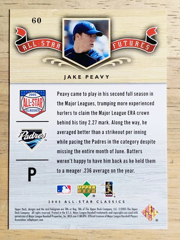 2005 UD All-Star Classics #60 Jake Peavy FUT