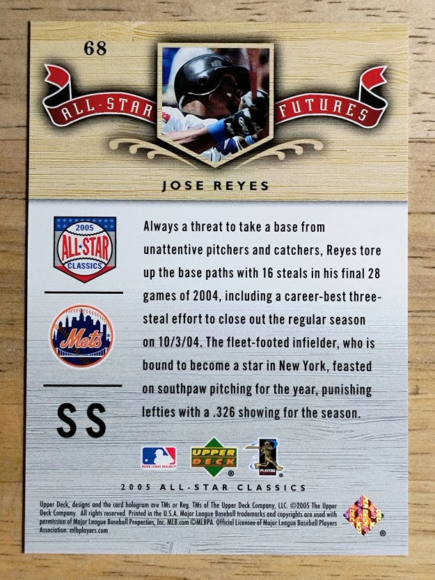 2005 UD All-Star Classics #68 Jose Reyes FUT