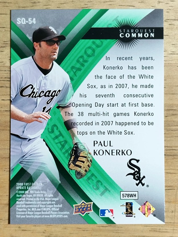 2008 Upper Deck First Edition StarQuest #SQ54 Paul Konerko