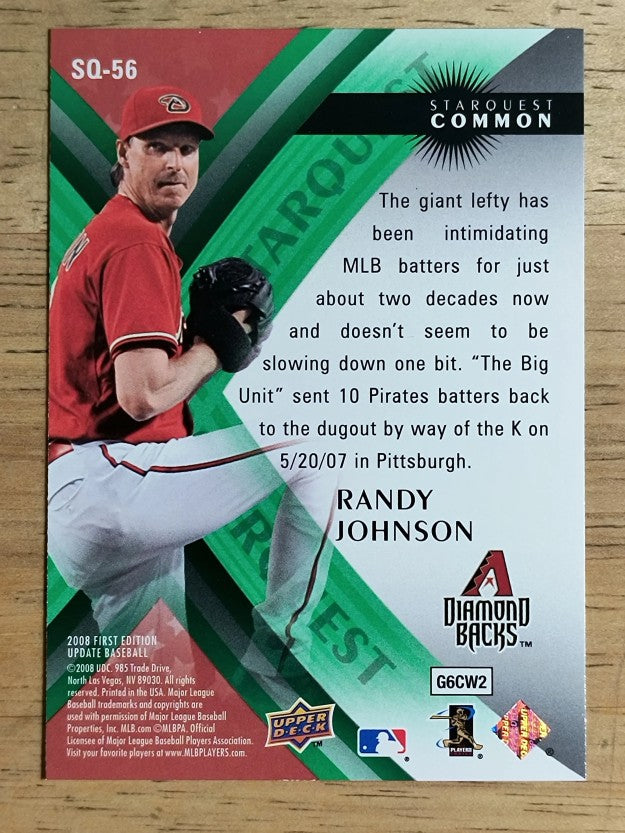 2008 Upper Deck First Edition StarQuest #SQ56 Randy Johnson