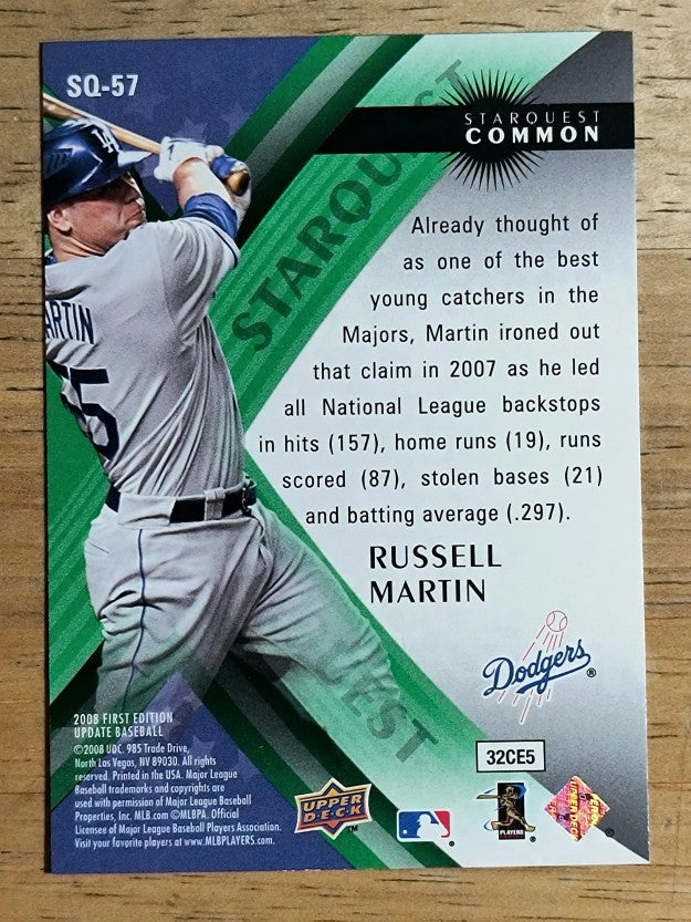 2008 Upper Deck First Edition StarQuest #SQ57 Russell Martin