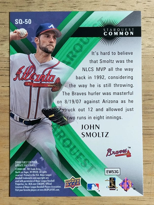 2008 Upper Deck First Edition StarQuest #SQ50 John Smoltz
