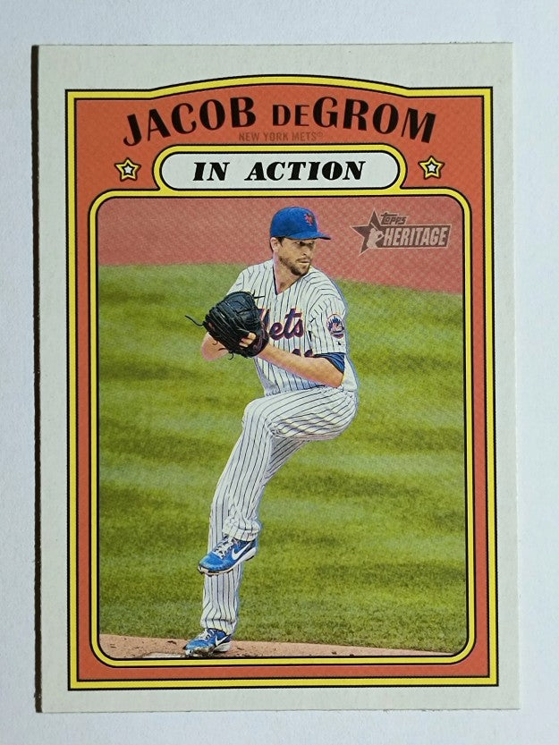 2021 Topps Heritage #100 Jacob deGrom IA