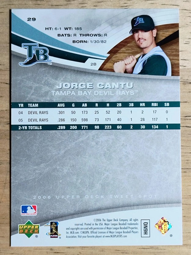2006 Sweet Spot #29 Jorge Cantu