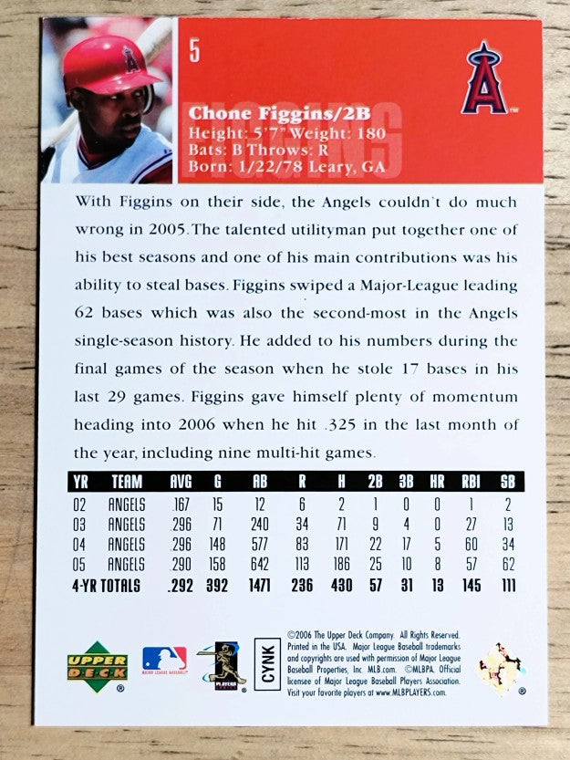 2006 Upper Deck #5 Chone Figgins