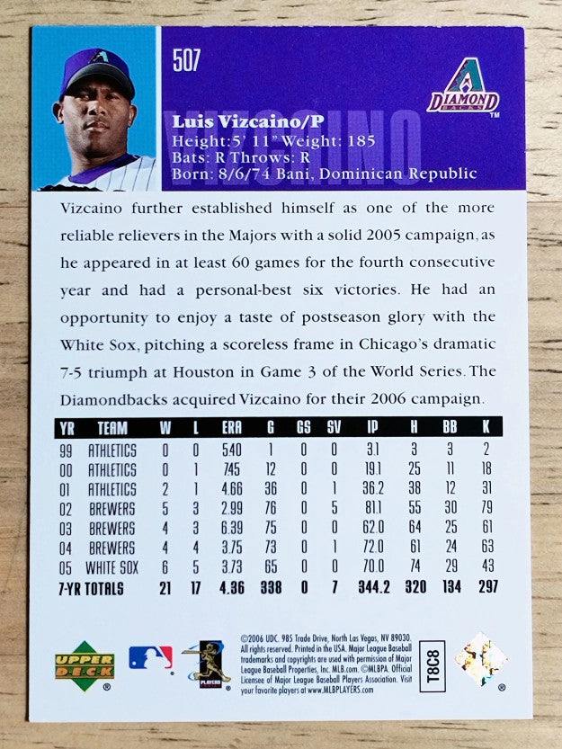 2006 Upper Deck #507 Luis Vizcaino