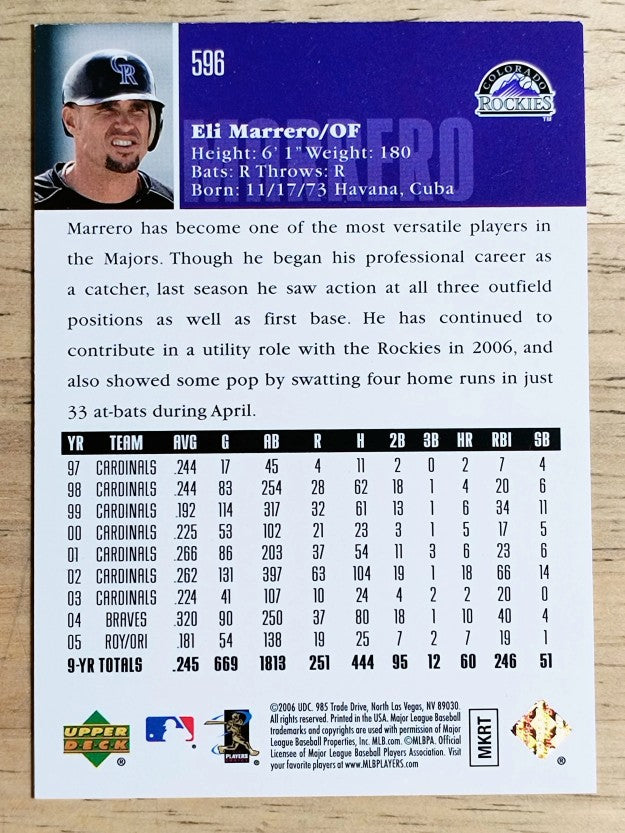 2006 Upper Deck #596 Eli Marrero
