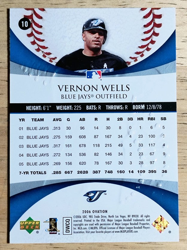 2006 Upper Deck Ovation #10 Vernon Wells