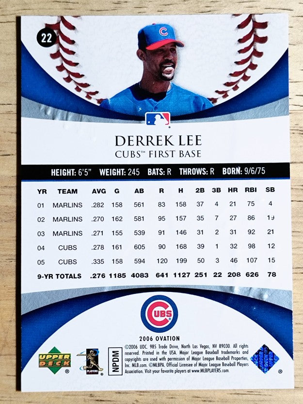 2006 Upper Deck Ovation #22 Derrek Lee
