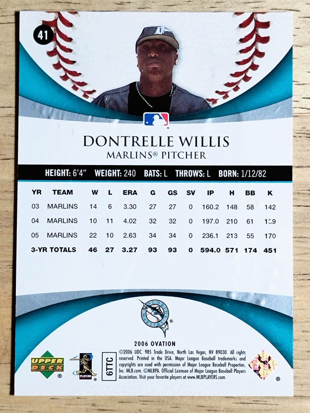 2006 Upper Deck Ovation #41 Dontrelle Willis