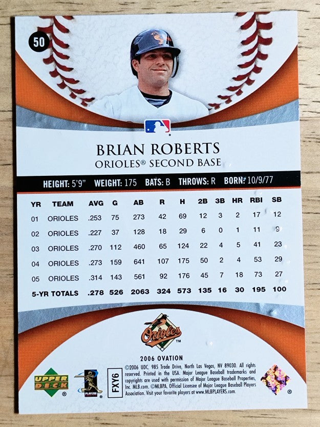 2006 Upper Deck Ovation #50 Brian Roberts