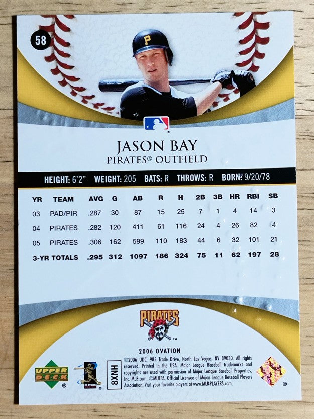 2006 Upper Deck Ovation #58 Jason Bay
