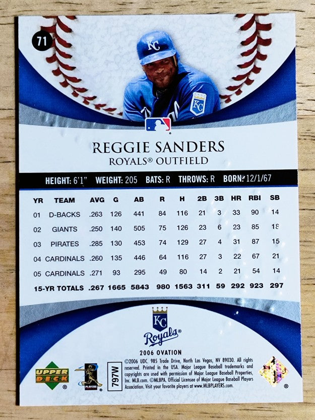 2006 Upper Deck Ovation #71 Reggie Sanders