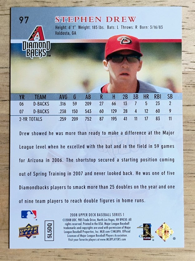 2008 Upper Deck #97 Stephen Drew