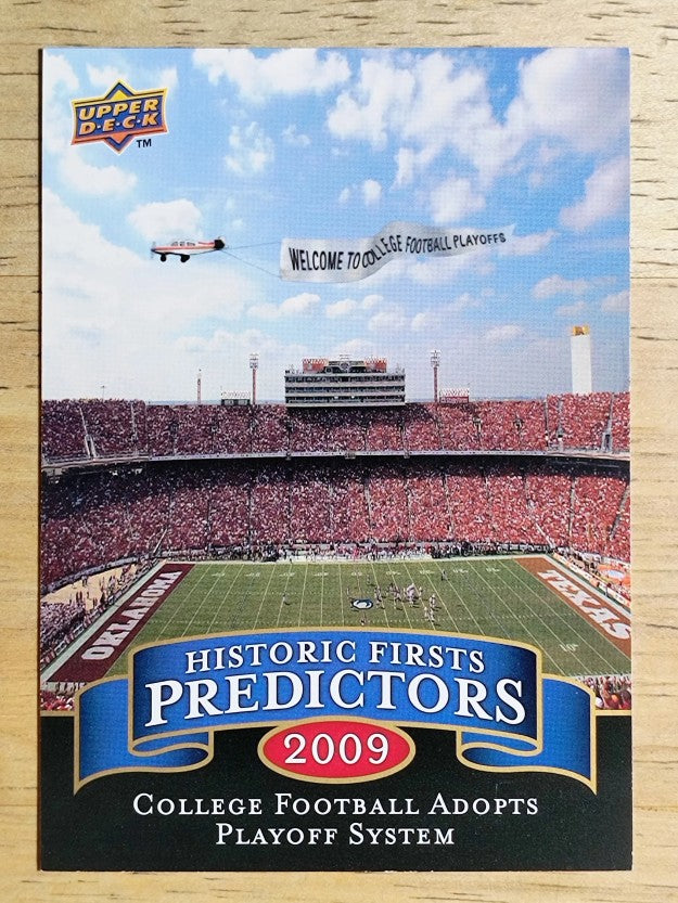 2009 Upper Deck Historic Predictors #HP7 College Football Playoff System (NM)