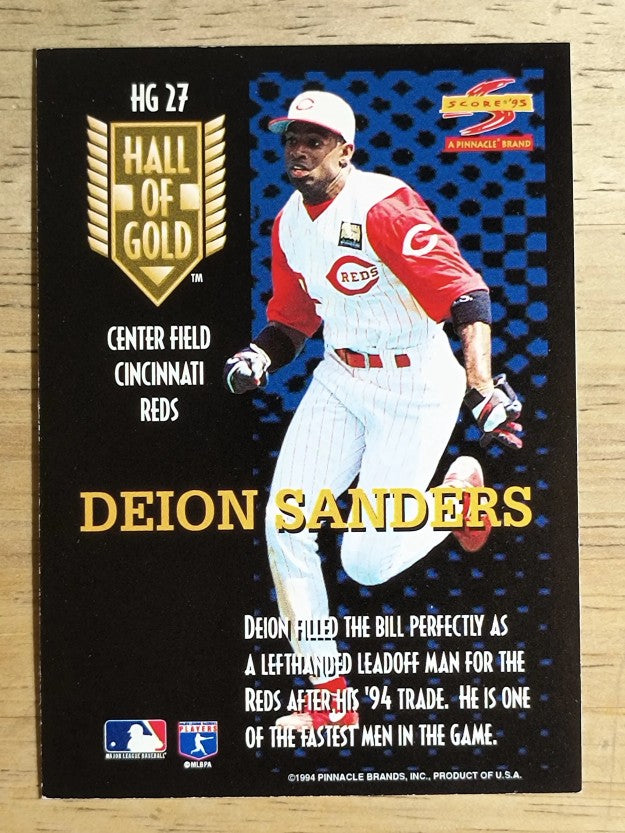 1995 Score Hall of Gold #HG27 Deion Sanders