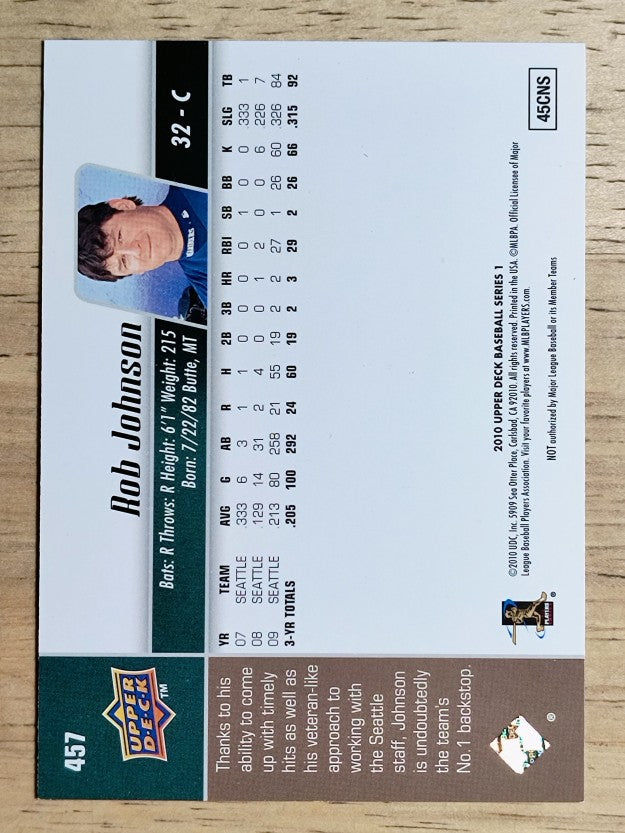 2010 Upper Deck #457 Rob Johnson