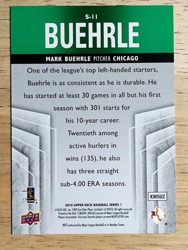 2010 Upper Deck Supreme Green #S11 Mark Buehrle