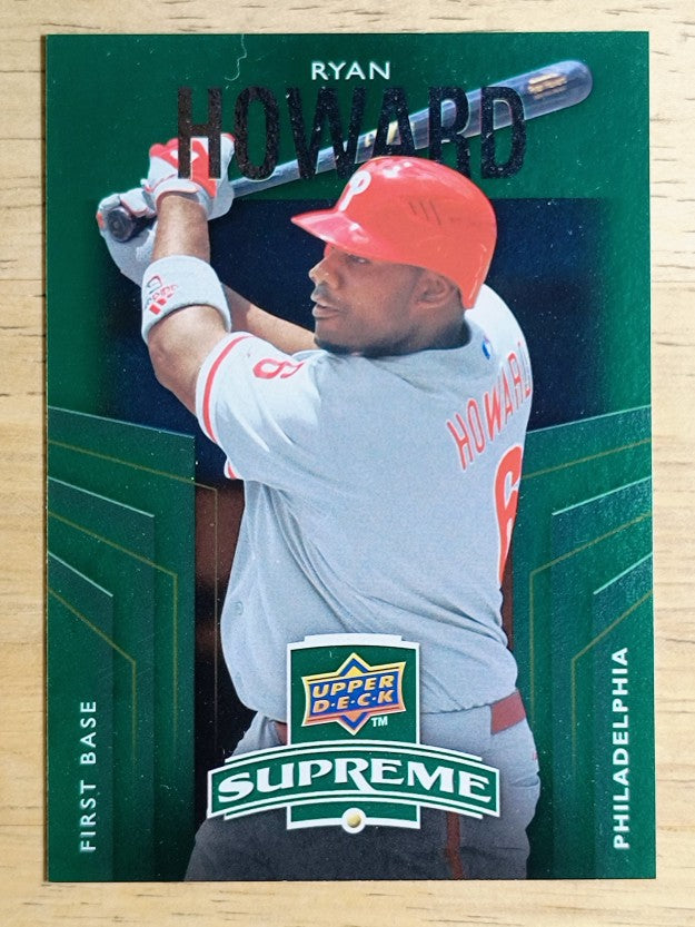 2010 Upper Deck Supreme Green #S34 Ryan Howard