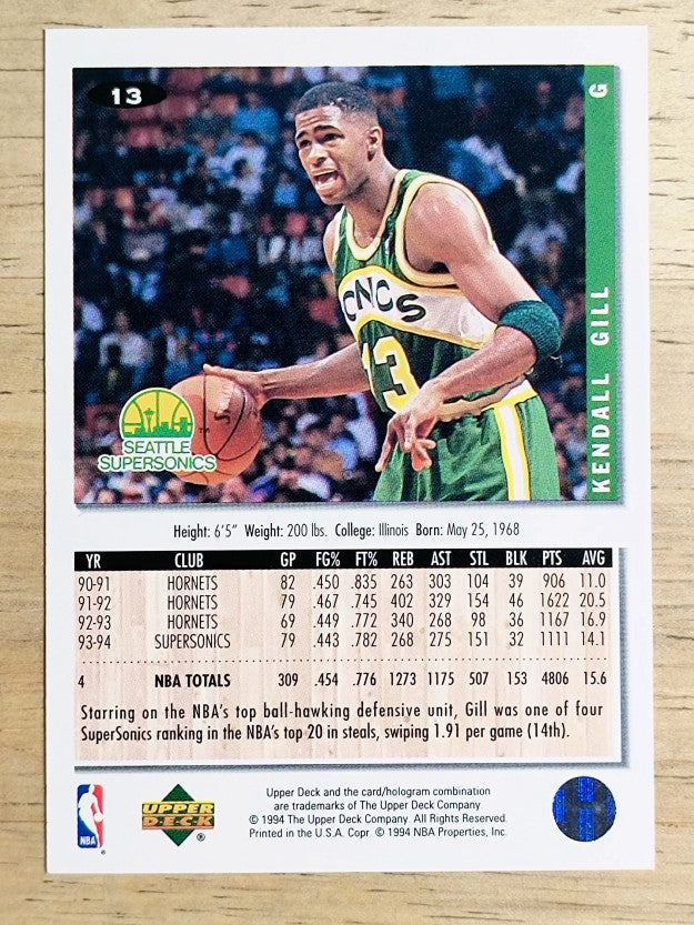 1994-95 Collector's Choice #13 Kendall Gill
