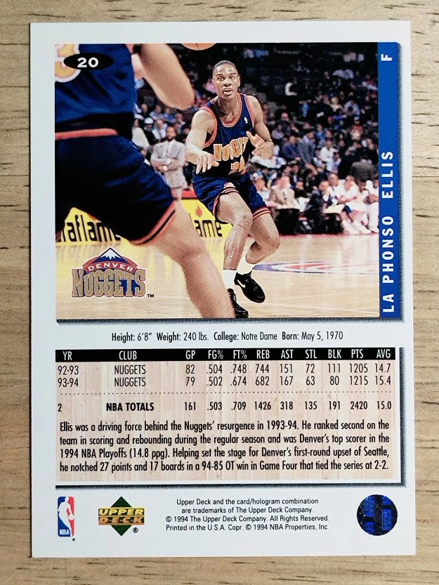 1994-95 Collector's Choice #20 LaPhonso Ellis