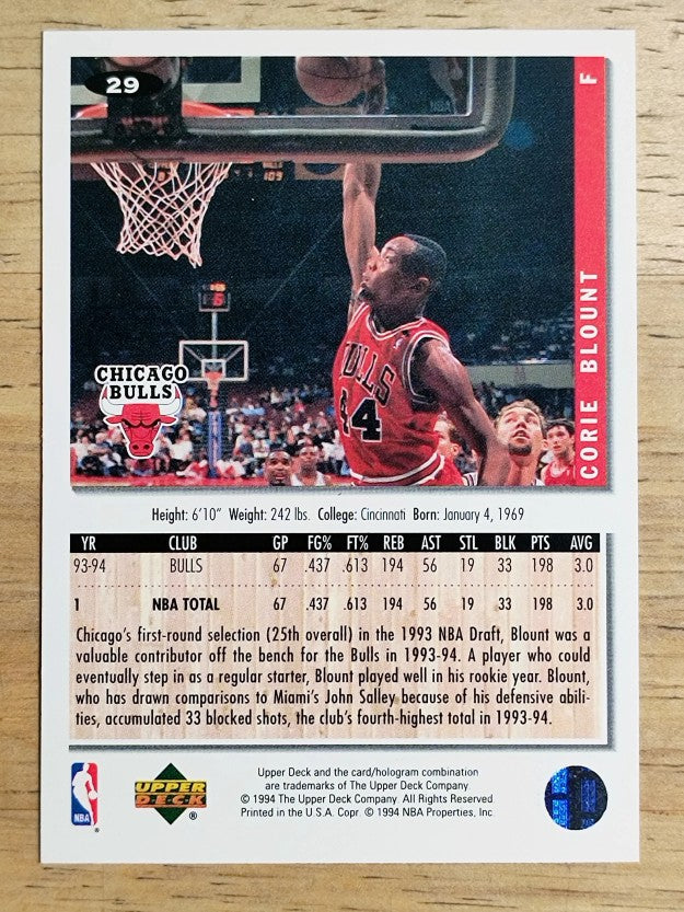 1994-95 Collector's Choice #29 Corie Blount