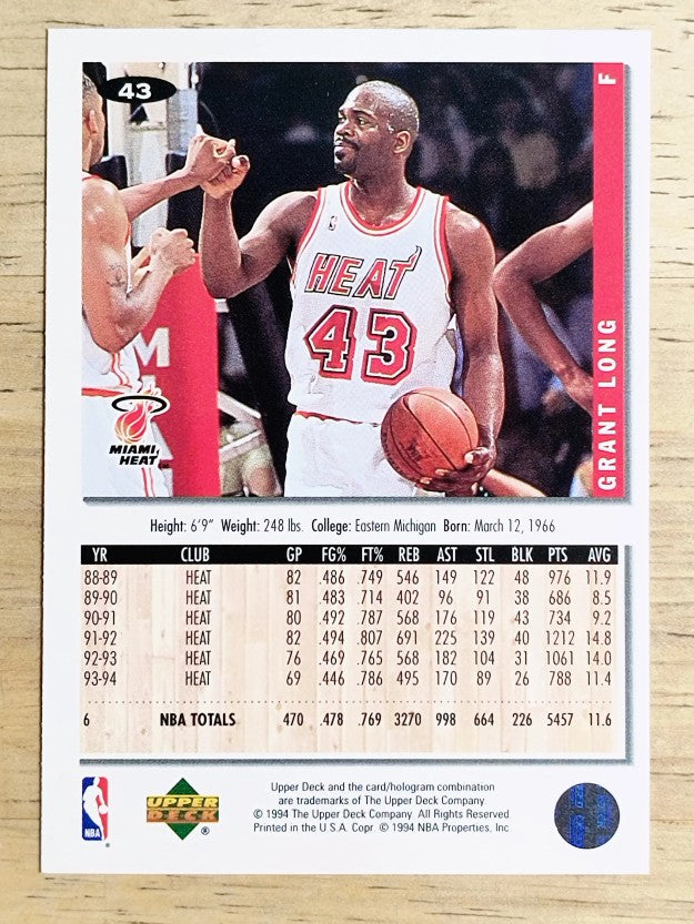 1994-95 Collector's Choice #43 Grant Long