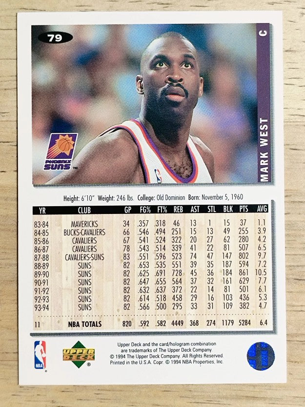 1994-95 Collector's Choice #79 Mark West