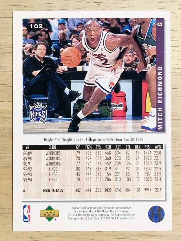 1994-95 Collector's Choice #102 Mitch Richmond