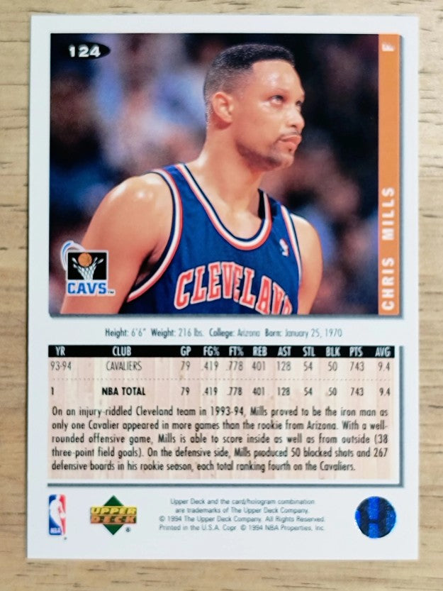 1994-95 Collector's Choice #124 Chris Mills