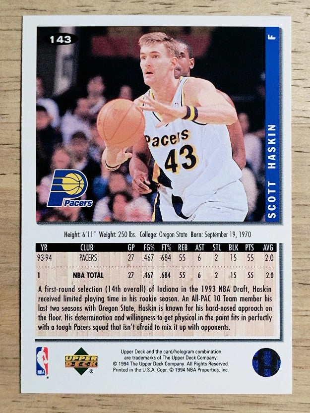 1994-95 Collector's Choice #143 Scott Haskin