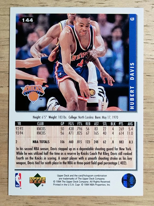 1994-95 Collector's Choice #144 Hubert Davis
