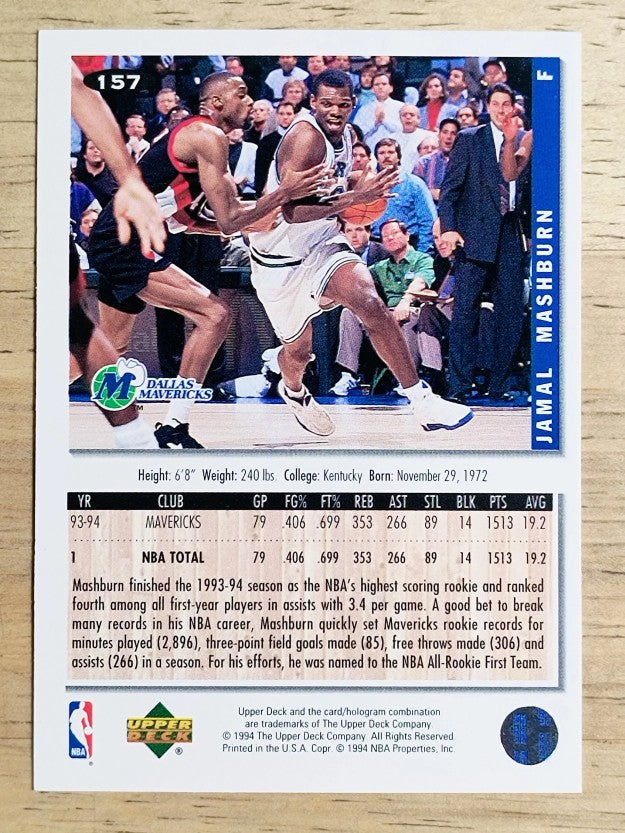 1994-95 Collector's Choice #157 Jamal Mashburn