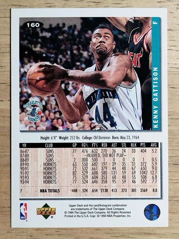 1994-95 Collector's Choice #160 Kenny Gattison