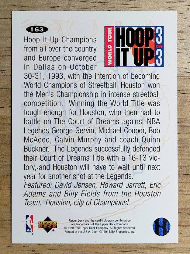 1994-95 Collector's Choice #163 Hoop-it up/Men's Champions