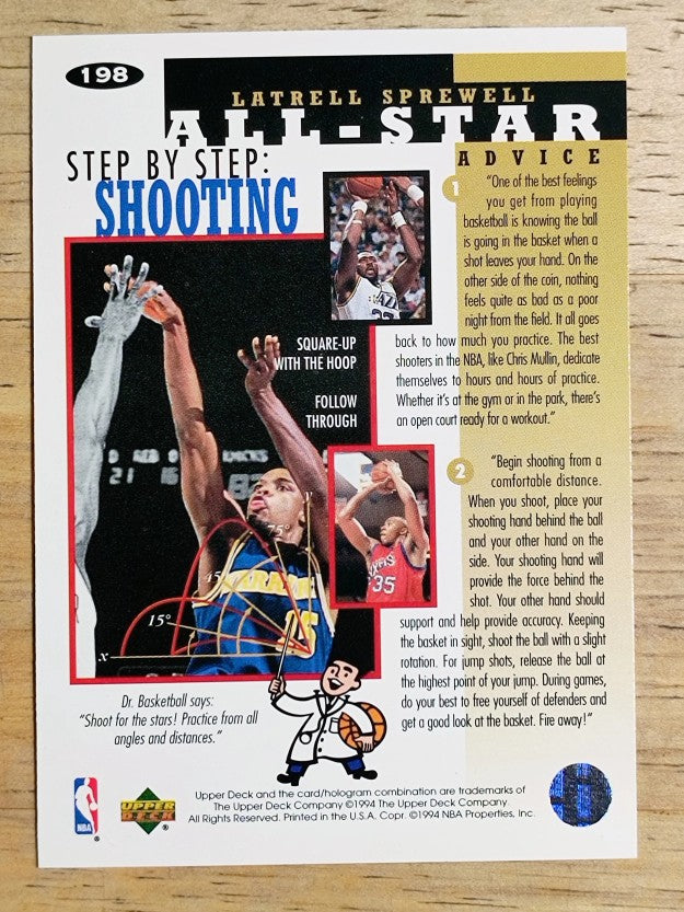 1994-95 Collector's Choice #198 Latrell Sprewell ASA