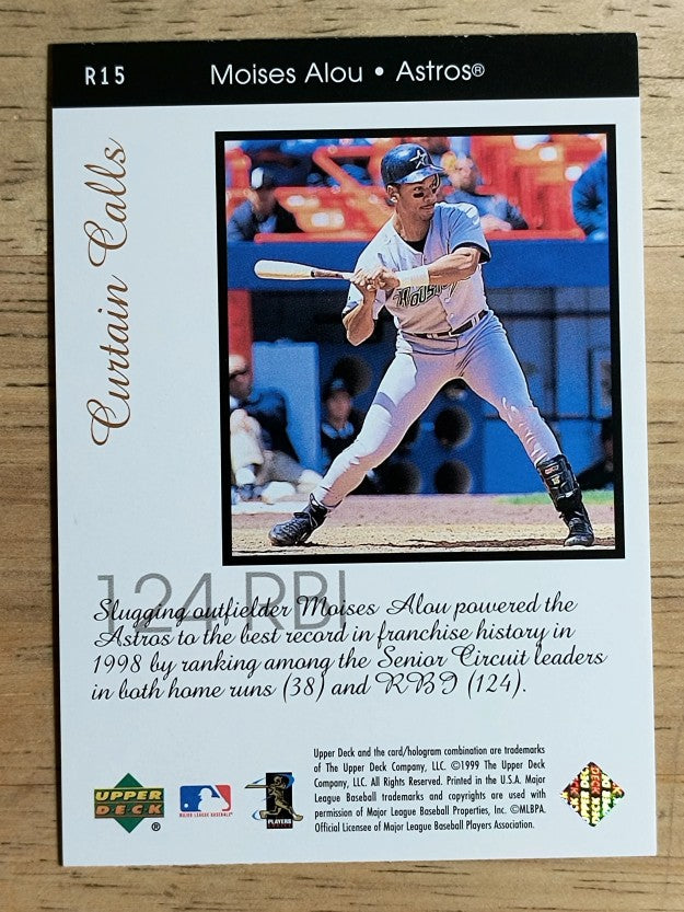 1999 Upper Deck Ovation Curtain Calls #R15 Moises Alou