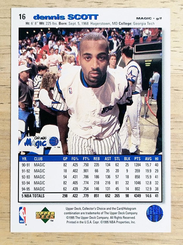 1995-96 Collector's Choice #16 Dennis Scott