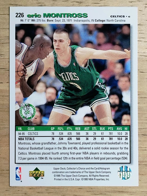 1995-96 Collector's Choice #226 Eric Montross