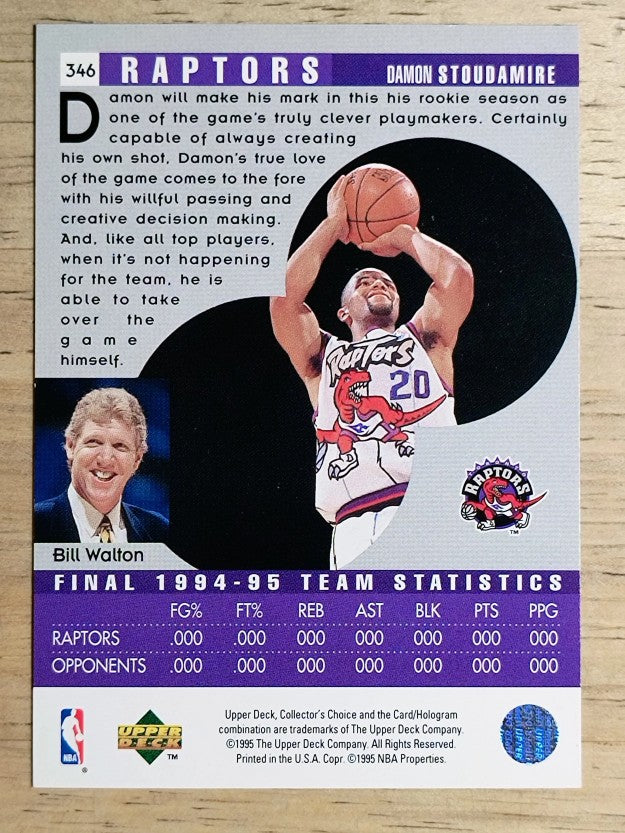1995-96 Collector's Choice #346 Damon Stoudamire SR