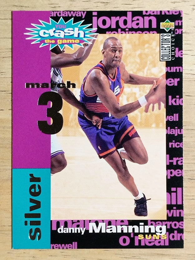 1995-96 Collector's Choice Crash Game Assists/Rebounds #C22B Danny Manning 3/3