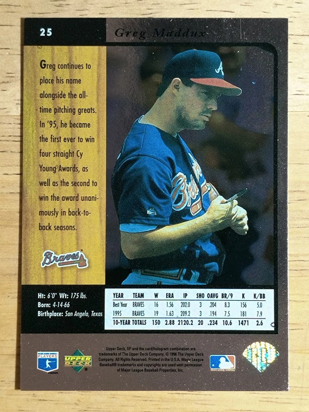 1996 SP #25 Greg Maddux