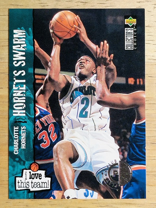 1995-96 Collector's Choice Player's Club #368 Larry Johnson LOVE