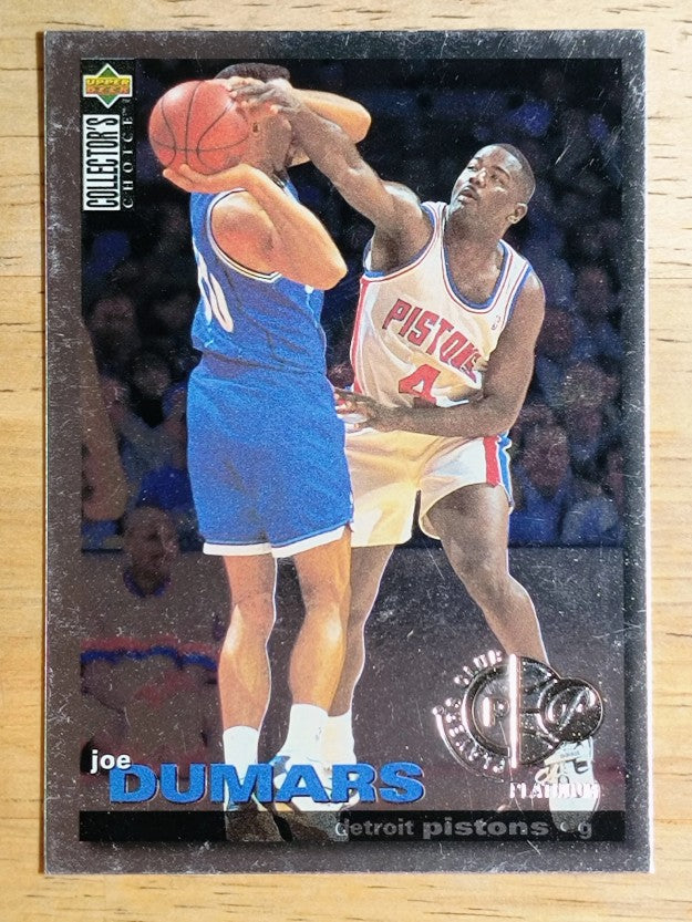 1995-96 Collector's Choice Player's Club Platinum #4 Joe Dumars (EXMT)