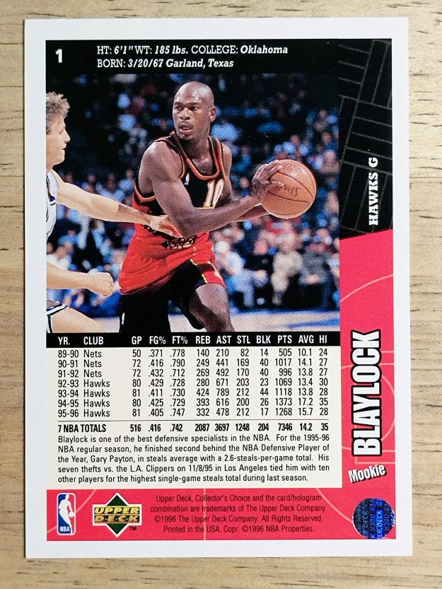 1996-97 Collector's Choice #1 Mookie Blaylock