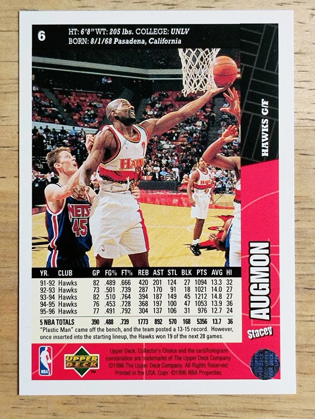 1996-97 Collector's Choice #6 Stacey Augmon