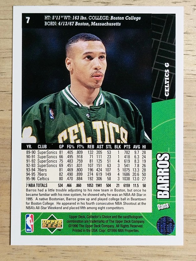 1996-97 Collector's Choice #7 Dana Barros