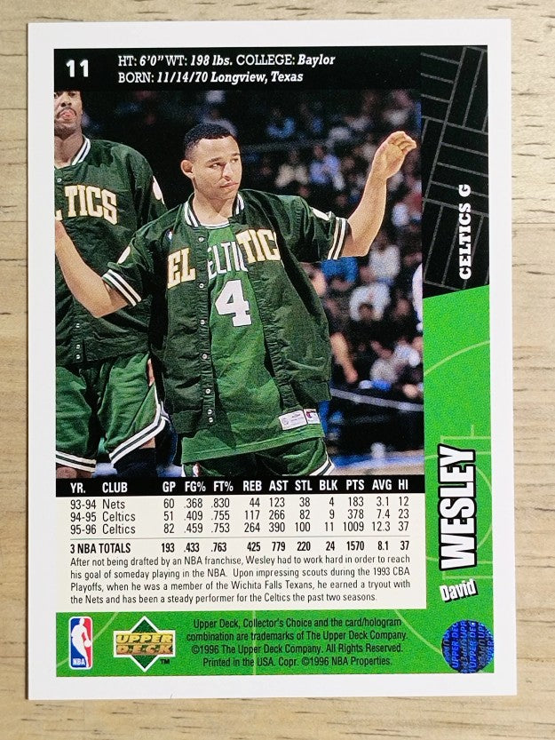 1996-97 Collector's Choice #11 David Wesley