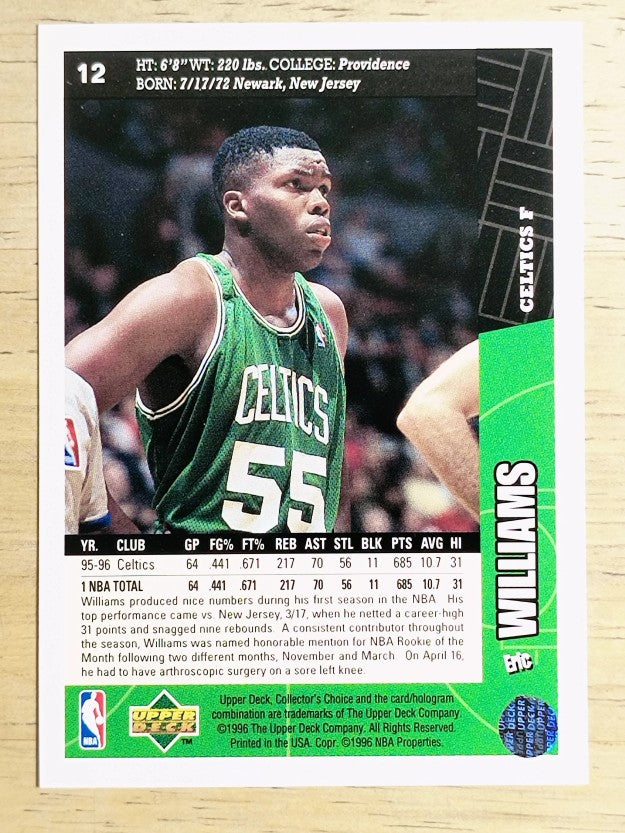 1996-97 Collector's Choice #12 Eric Williams
