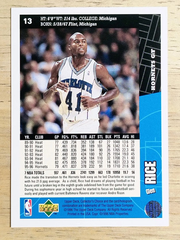1996-97 Collector's Choice #13 Glen Rice